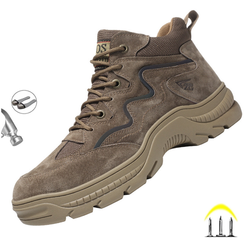 Crossfit Male - Sepatu Kerja Keamanan Desain Setrip Reflektif